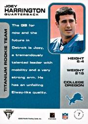 2002 Titanium (Pacific) Football Cards - Picture 39 of 48