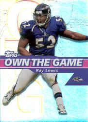 2002 Topps Own The Game #OG27 Ray Lewis