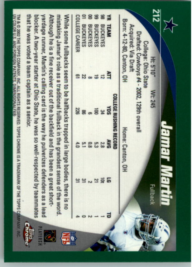 2002 Topps Chrome Football Rookie RC Singles - You Choose - Picture 39 of 99