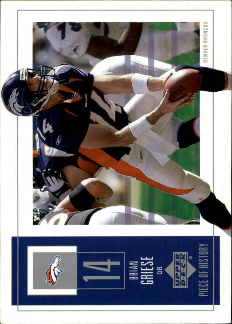2002 UD Piece of History #29 Brian Griese