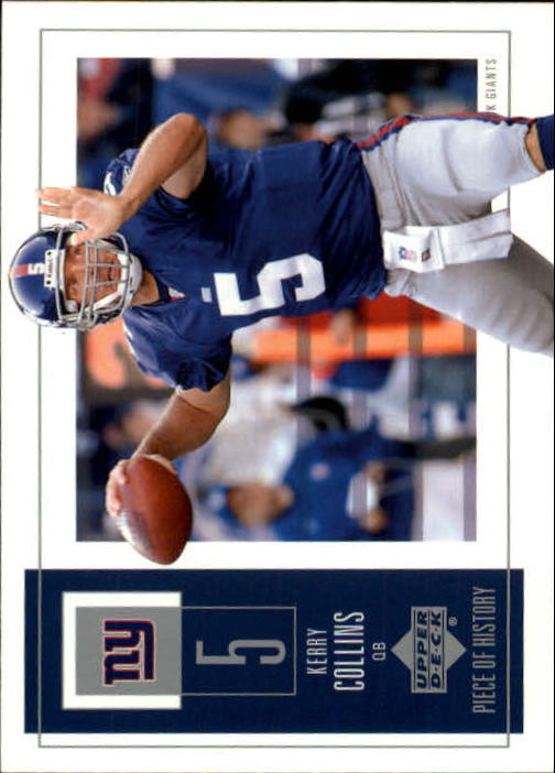 2002 UD Piece of History #63 Kerry Collins