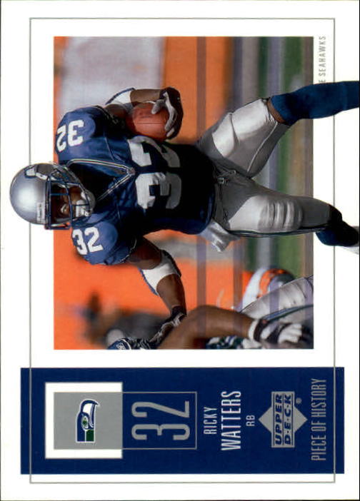 2002 UD Piece of History #87 Ricky Watters
