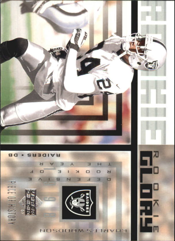 2002 UD Piece of History Rookie Glory #RG8 Charles Woodson