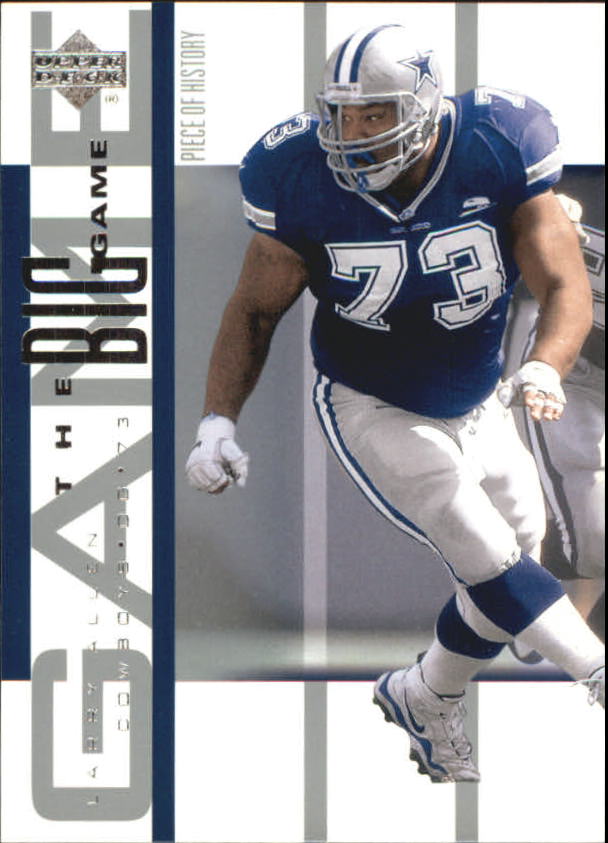 2002 UD Piece of History The Big Game #BG9 Larry Allen