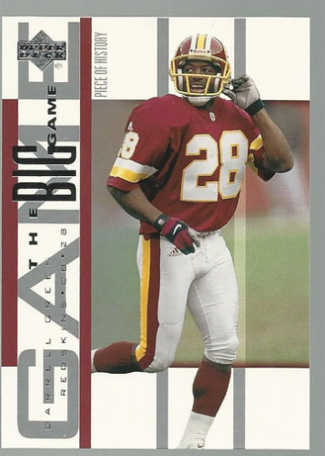 2002 UD Piece of History The Big Game #BG30 Darrell Green