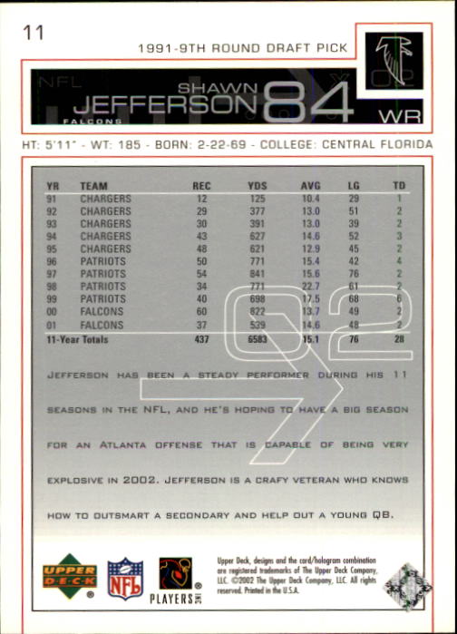 B0188- 2002 Upper Deck FB Card #s 1-200 +Rookies -You Pick- 15+ FREE US SHIP - Picture 21 of 341