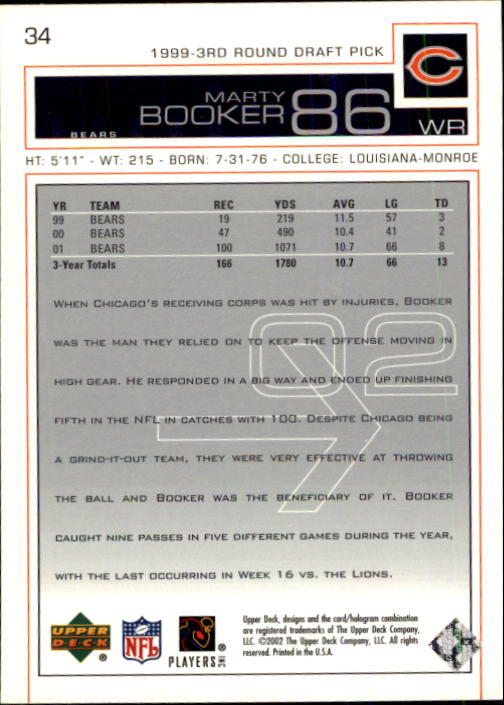 2002 Upper Deck Football "Main Set" Cards #1 to #300 - Picture 43 of 305