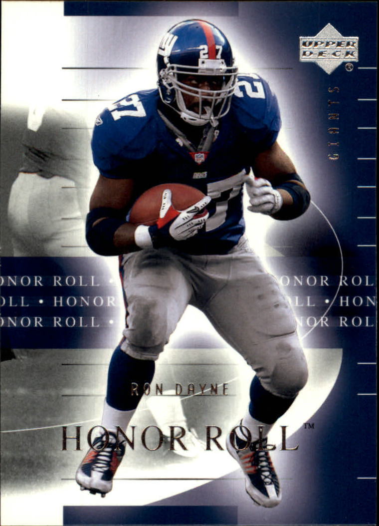 2002 Honor Roll (Upper Deck) Football "Main Set" Cards #1 to #166 - Picture 72 of 191