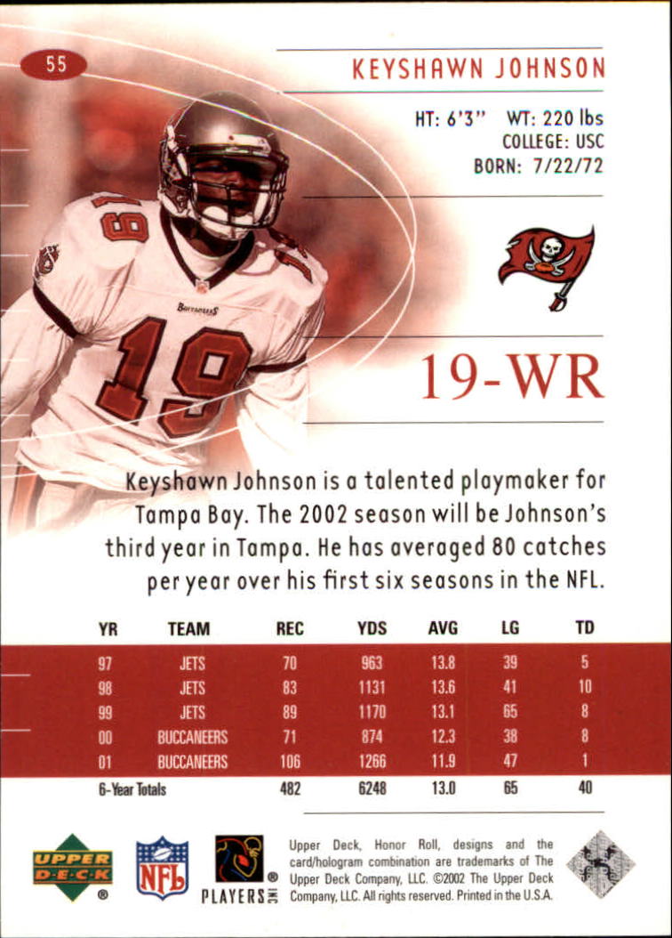 2002 Honor Roll (Upper Deck) Football "Main Set" Cards #1 to #166 - Picture 105 of 191
