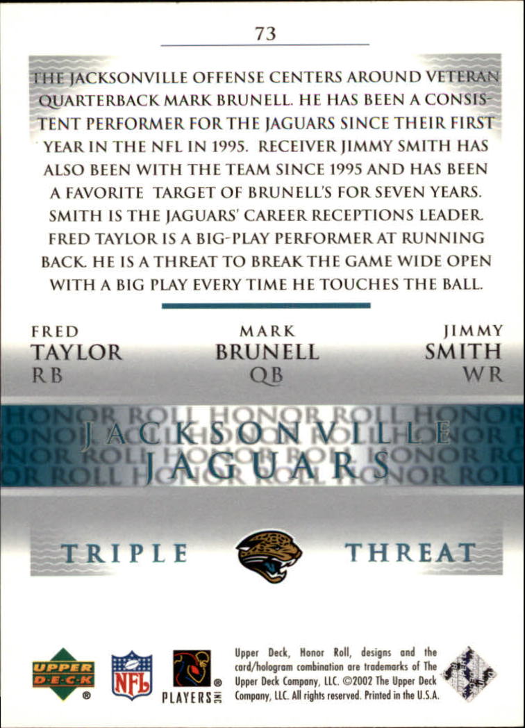 2002 Honor Roll (Upper Deck) Football "Main Set" Cards #1 to #166 - Picture 139 of 191
