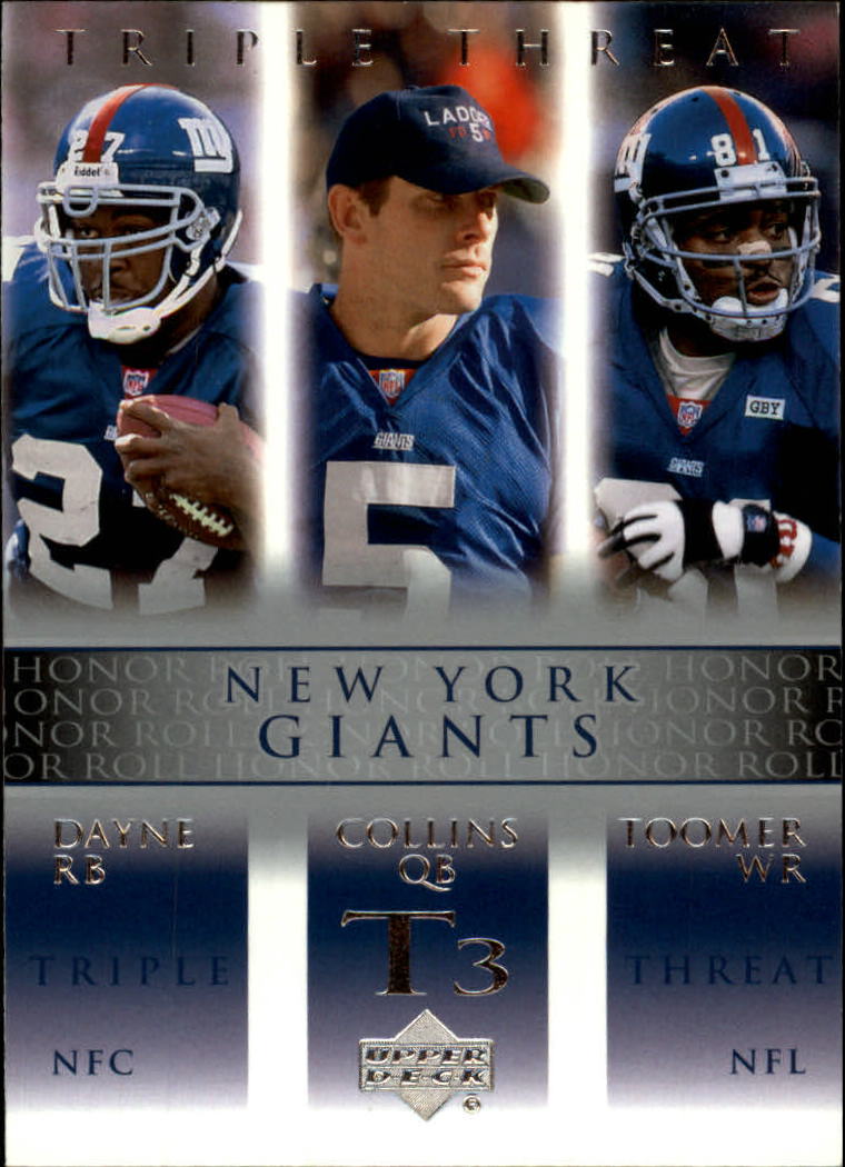 2002 Honor Roll (Upper Deck) Football "Main Set" Cards #1 to #166 - Picture 150 of 191