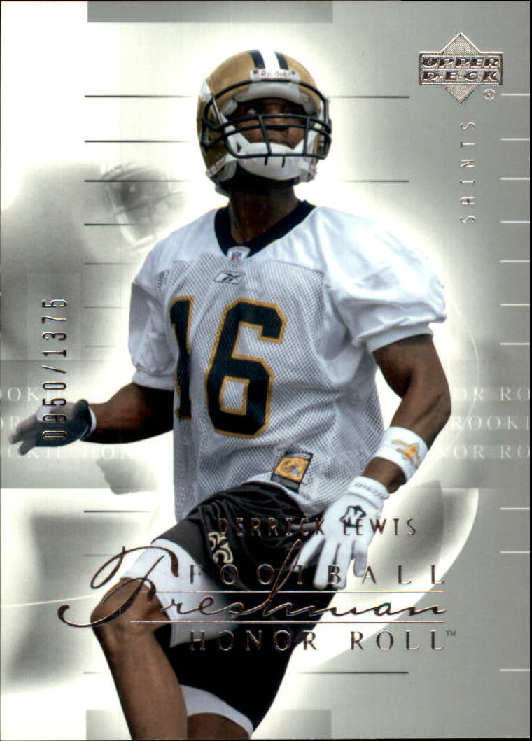2002 Honor Roll (Upper Deck) Football "Main Set" Cards #1 to #166 - Picture 174 of 191