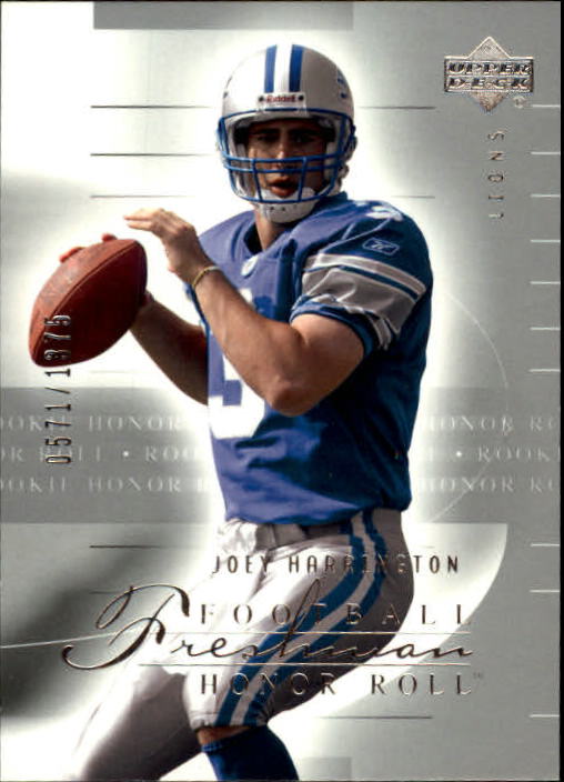 2002 Honor Roll (Upper Deck) Football "Main Set" Cards #1 to #166 - Picture 176 of 191