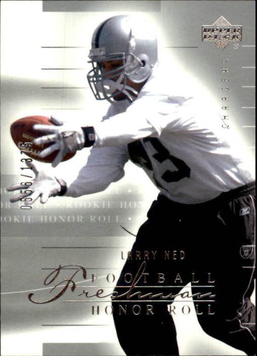 2002 Honor Roll (Upper Deck) Football "Main Set" Cards #1 to #166 - Picture 180 of 191