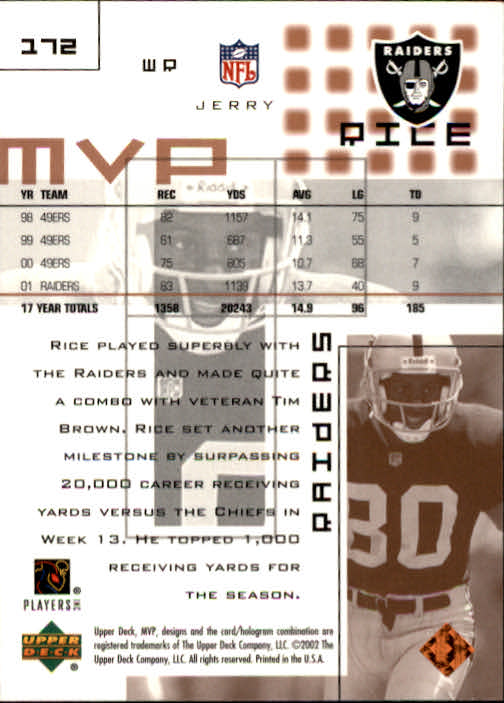 Jerry Rice cards (2000-2022) 49ers Raiders - You Choose - Bild 126 von 227