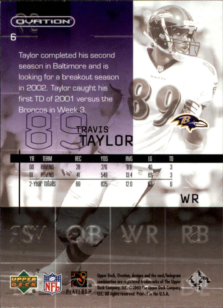 2002 Ovation (Upper Deck) Football Cards - Picture 7 of 63