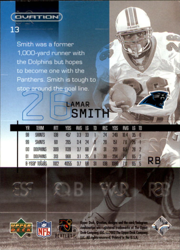 2002 Ovation (Upper Deck) Football Cards - Picture 11 of 63