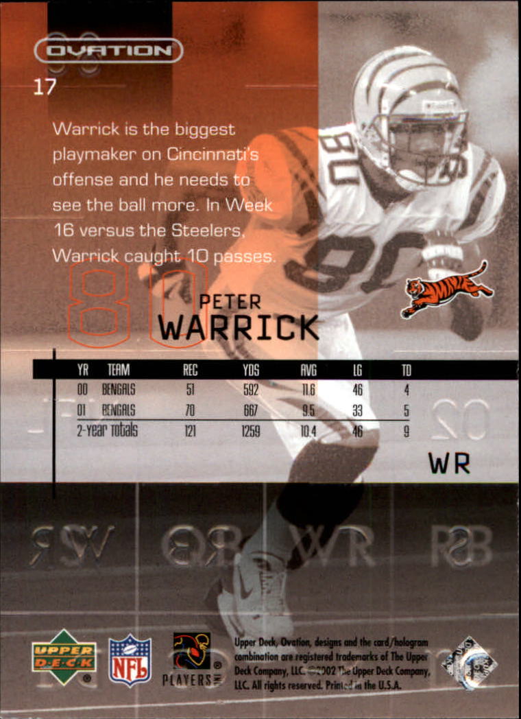 2002 Ovation (Upper Deck) Football Cards - Picture 15 of 63