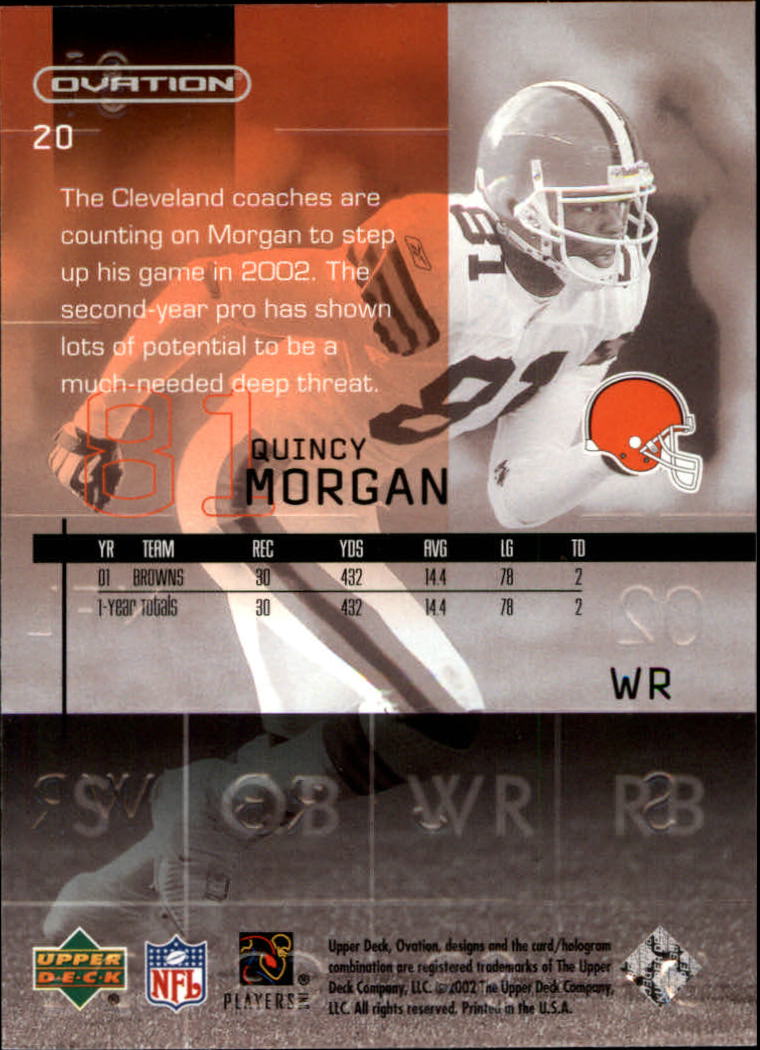 2002 Ovation (Upper Deck) Football Cards - Picture 17 of 63