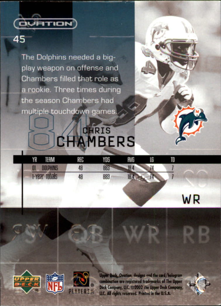 2002 Ovation (Upper Deck) Football Cards - Picture 37 of 63