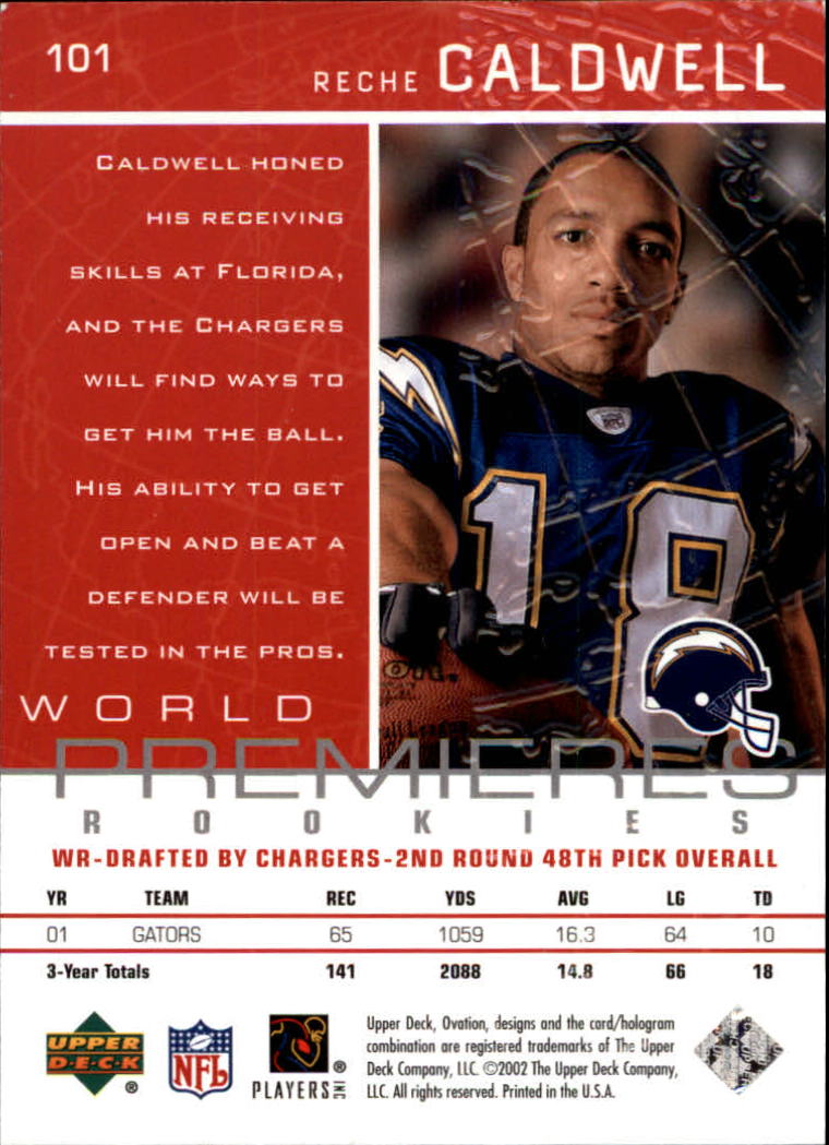 2002 Ovation (Upper Deck) Football Cards - Picture 61 of 63