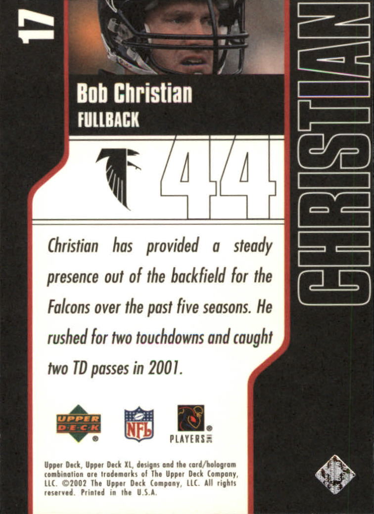 2002 Upper Deck XL #17 Bob Christian back image
