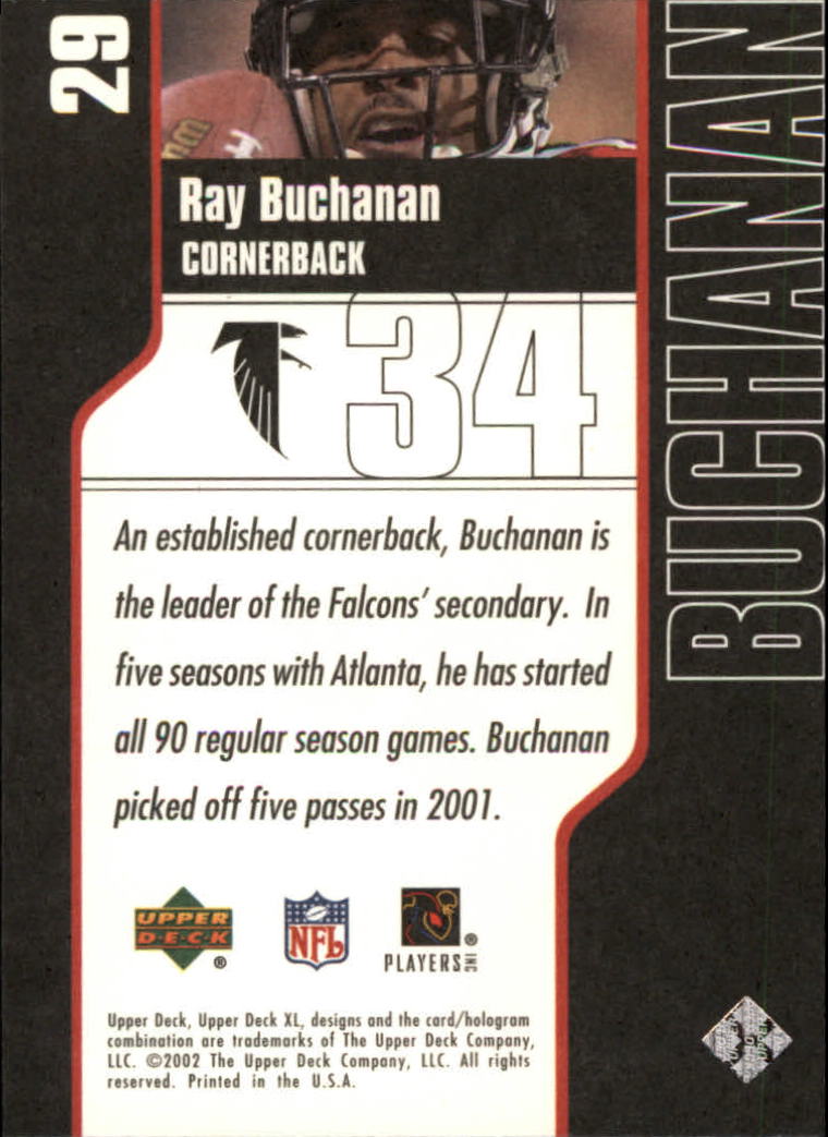 2002 XL (Upper Deck) Football "Main Set" Cards #16 to #300 - Picture 17 of 315