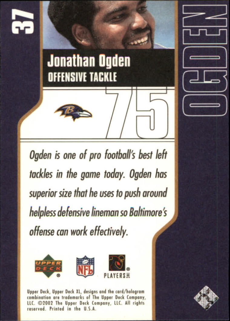 2002 XL (Upper Deck) Football "Main Set" Cards #16 to #300 - Picture 25 of 315