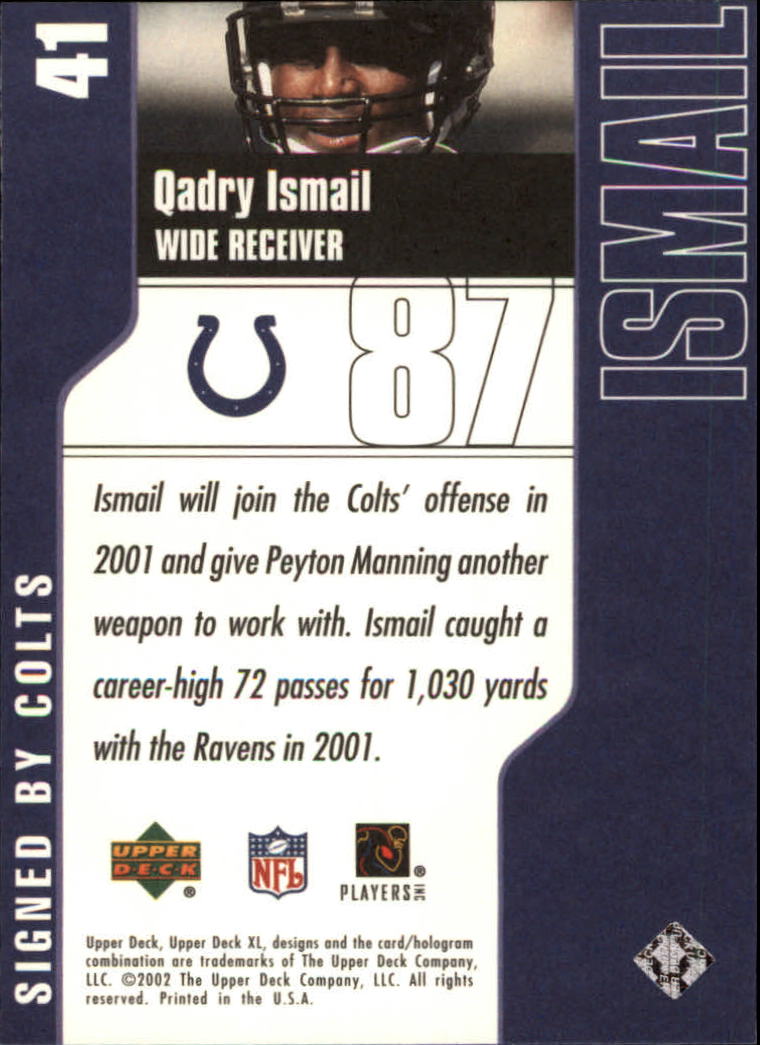 2002 XL (Upper Deck) Football "Main Set" Cards #16 to #300 - Picture 27 of 315