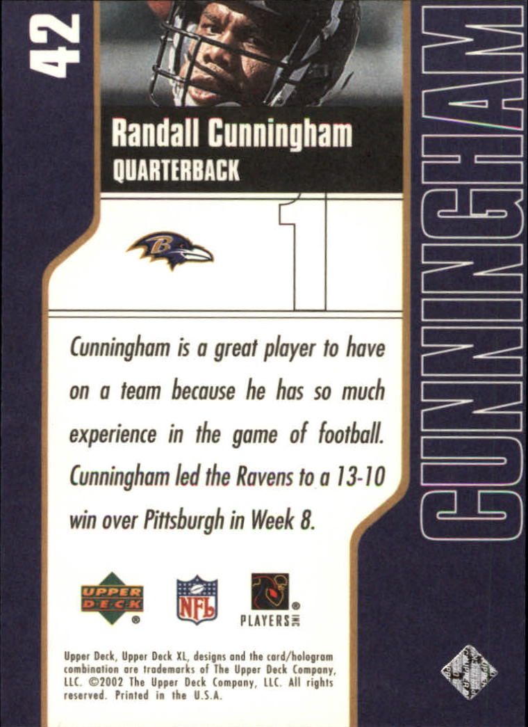 2002 XL (Upper Deck) Football "Main Set" Cards #16 to #300 - Picture 29 of 315