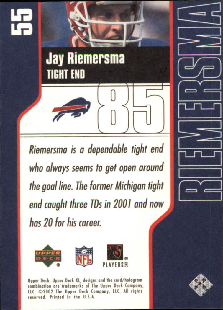 2002 XL (Upper Deck) Football "Main Set" Cards #16 to #300 - Picture 43 of 315
