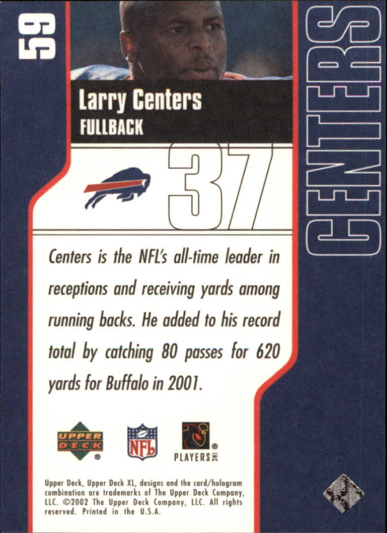 2002 XL (Upper Deck) Football "Main Set" Cards #16 to #300 - Picture 47 of 315