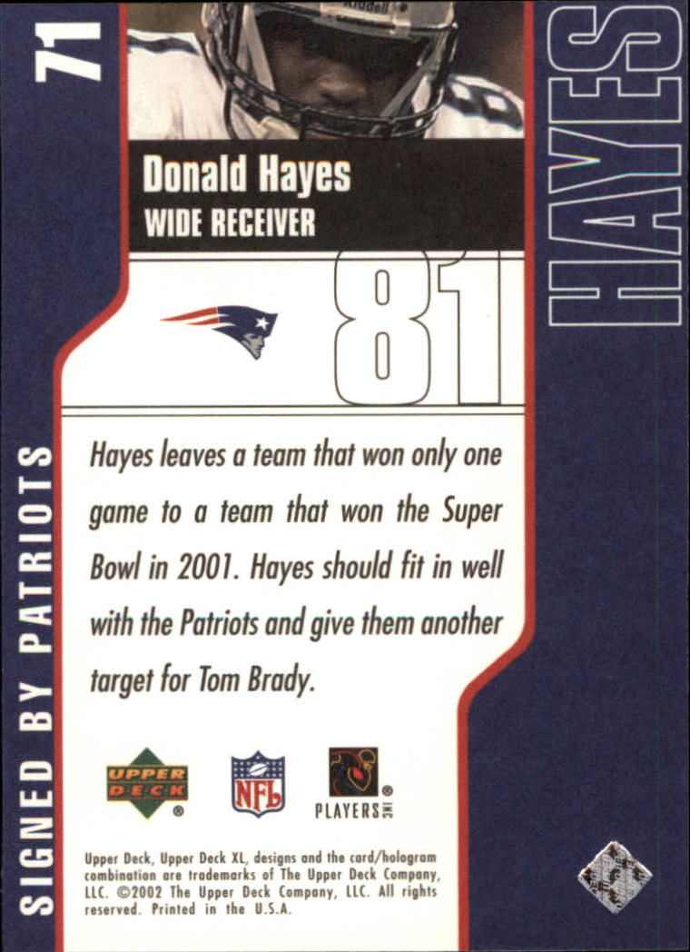 2002 XL (Upper Deck) Football "Main Set" Cards #16 to #300 - Picture 67 of 315