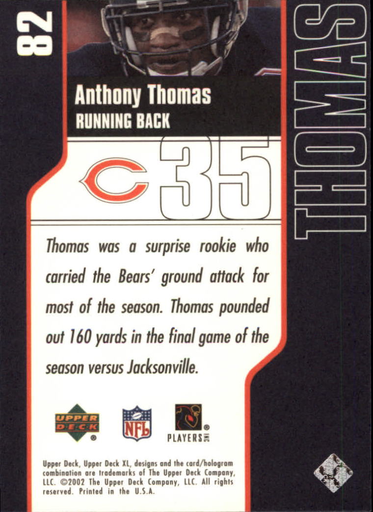 2002 XL (Upper Deck) Football "Main Set" Cards #16 to #300 - Picture 77 of 315