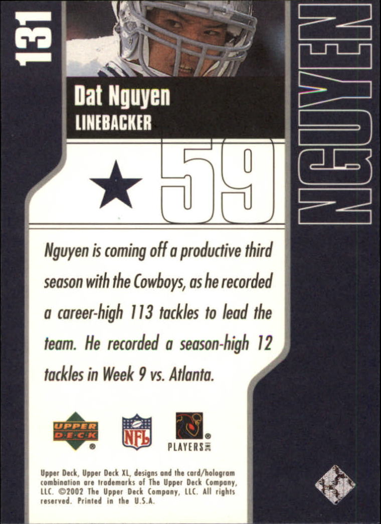 2002 XL (Upper Deck) Football "Main Set" Cards #16 to #300 - Picture 137 of 315