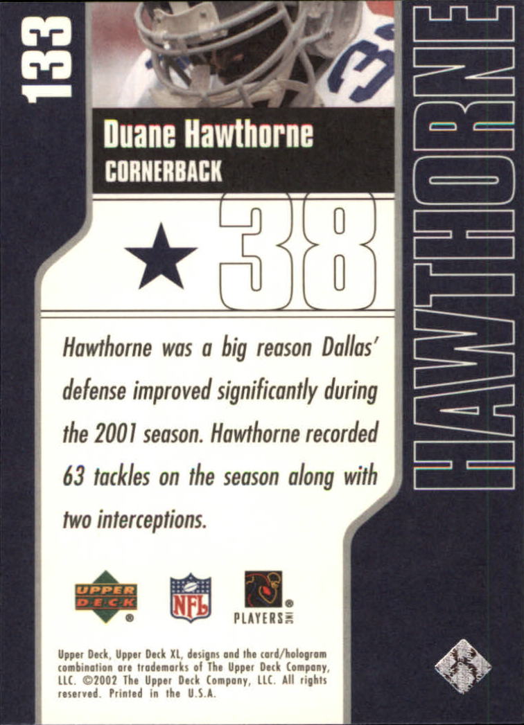2002 XL (Upper Deck) Football "Main Set" Cards #16 to #300 - Picture 139 of 315