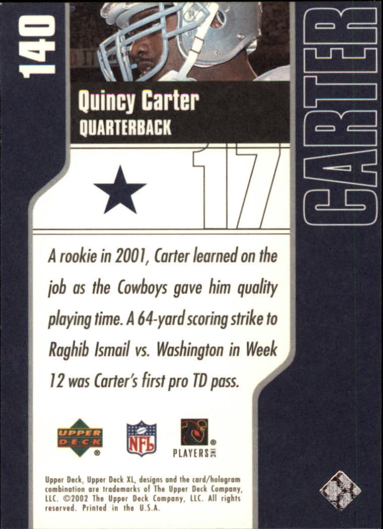 2002 XL (Upper Deck) Football "Main Set" Cards #16 to #300 - Picture 145 of 315