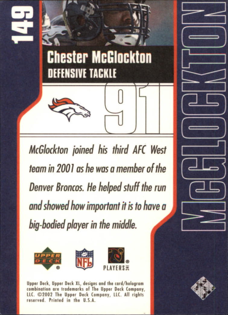2002 XL (Upper Deck) Football "Main Set" Cards #16 to #300 - Picture 155 of 315