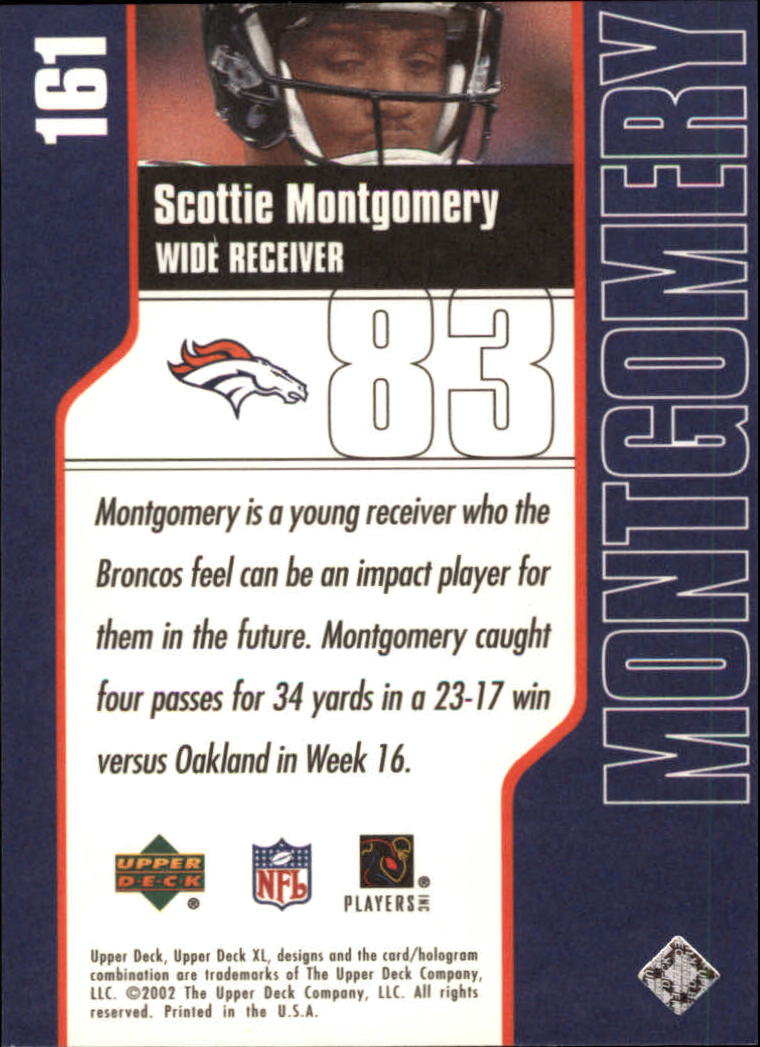 2002 XL (Upper Deck) Football "Main Set" Cards #16 to #300 - Picture 169 of 315