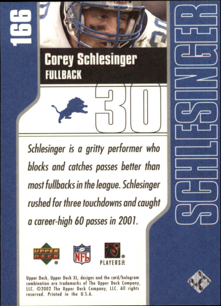 2002 XL (Upper Deck) Football "Main Set" Cards #16 to #300 - Picture 171 of 315