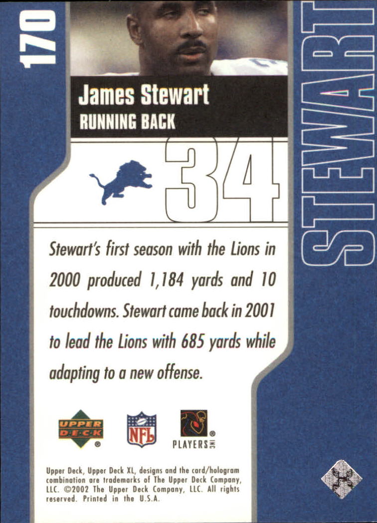 2002 XL (Upper Deck) Football "Main Set" Cards #16 to #300 - Picture 175 of 315