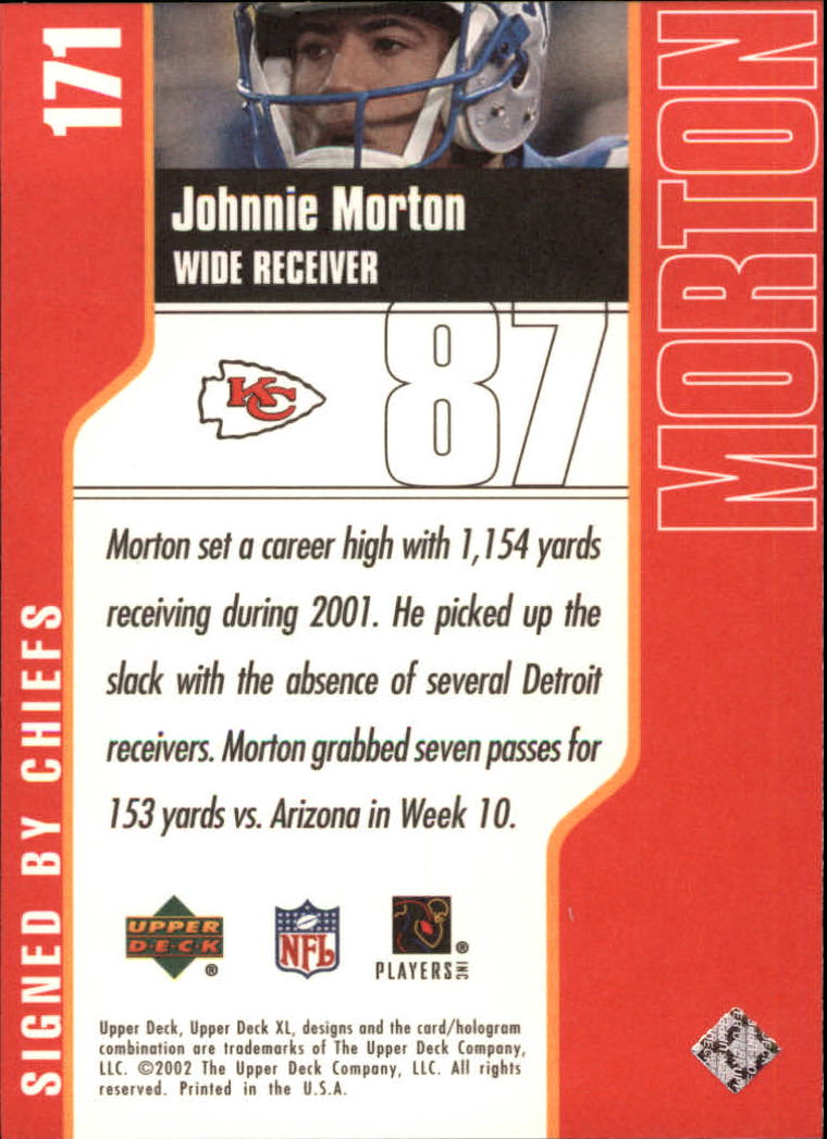 2002 XL (Upper Deck) Football "Main Set" Cards #16 to #300 - Picture 177 of 315