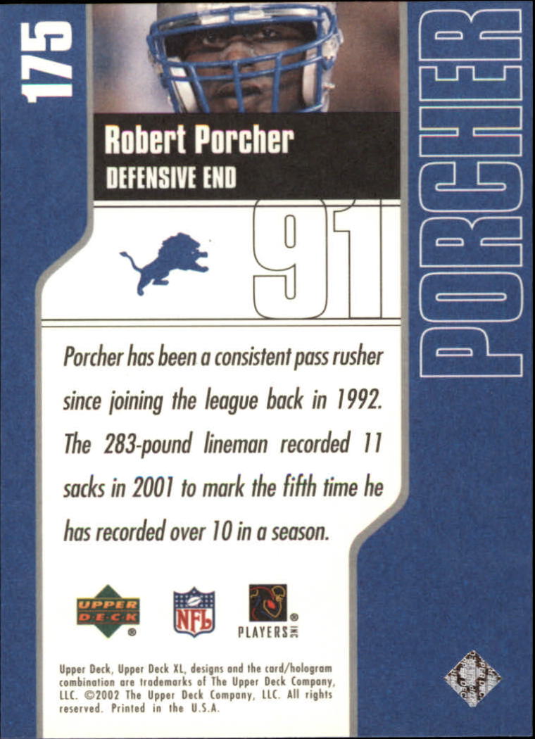 2002 XL (Upper Deck) Football "Main Set" Cards #16 to #300 - Picture 185 of 315