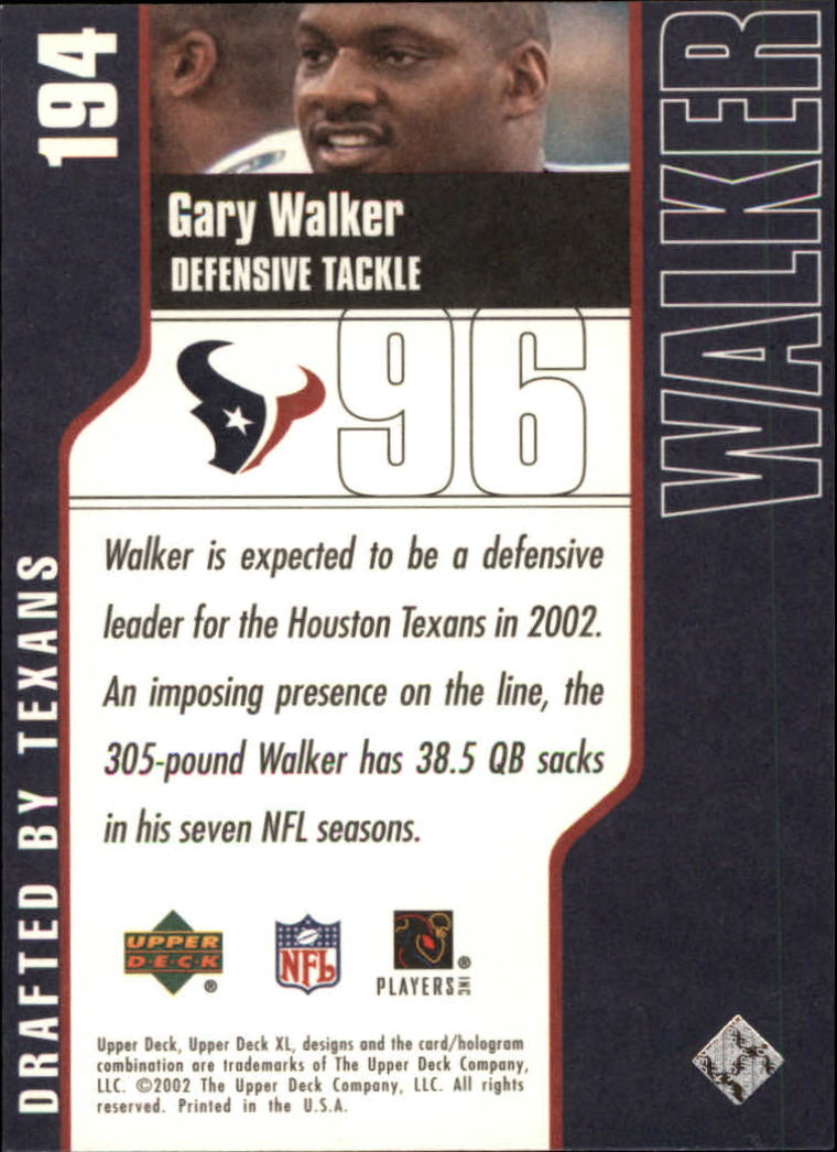2002 XL (Upper Deck) Football "Main Set" Cards #16 to #300 - Picture 207 of 315