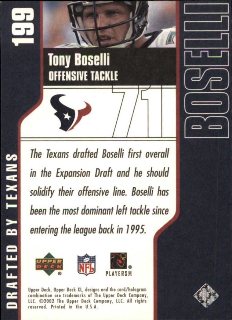 2002 XL (Upper Deck) Football "Main Set" Cards #16 to #300 - Picture 213 of 315