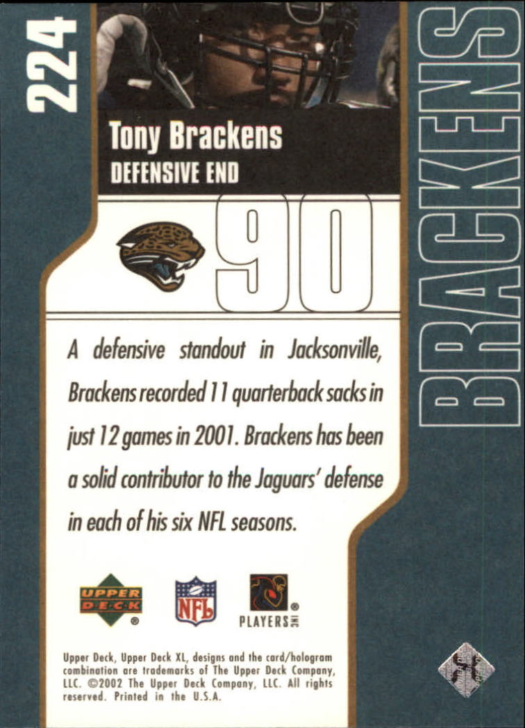 2002 XL (Upper Deck) Football "Main Set" Cards #16 to #300 - Picture 239 of 315