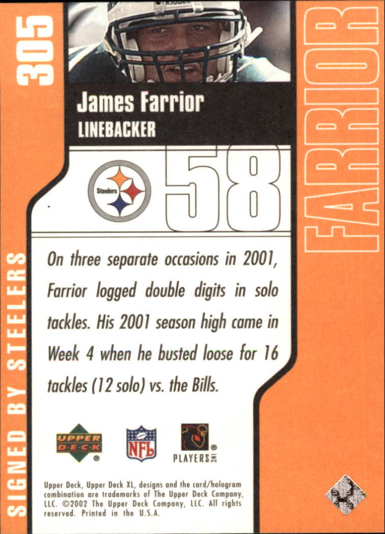 2002 XL (Upper Deck) Football "Main Set" Cards #301 to #596 - Picture 9 of 241