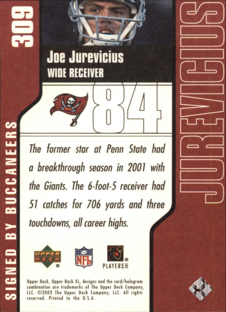 2002 XL (Upper Deck) Football "Main Set" Cards #301 to #596 - Picture 17 of 241