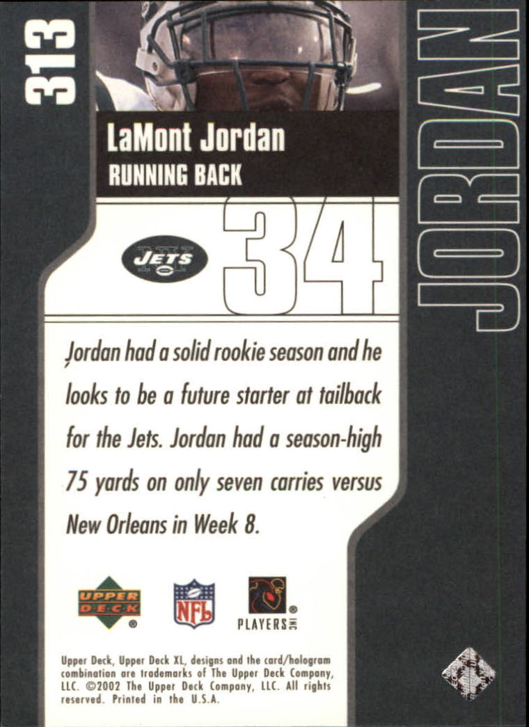 2002 XL (Upper Deck) Football "Main Set" Cards #301 to #596 - Picture 21 of 241