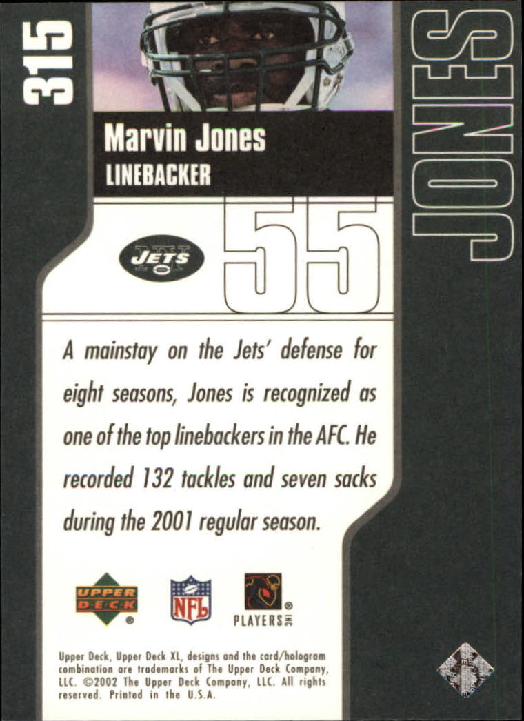 2002 XL (Upper Deck) Football "Main Set" Cards #301 to #596 - Picture 23 of 241